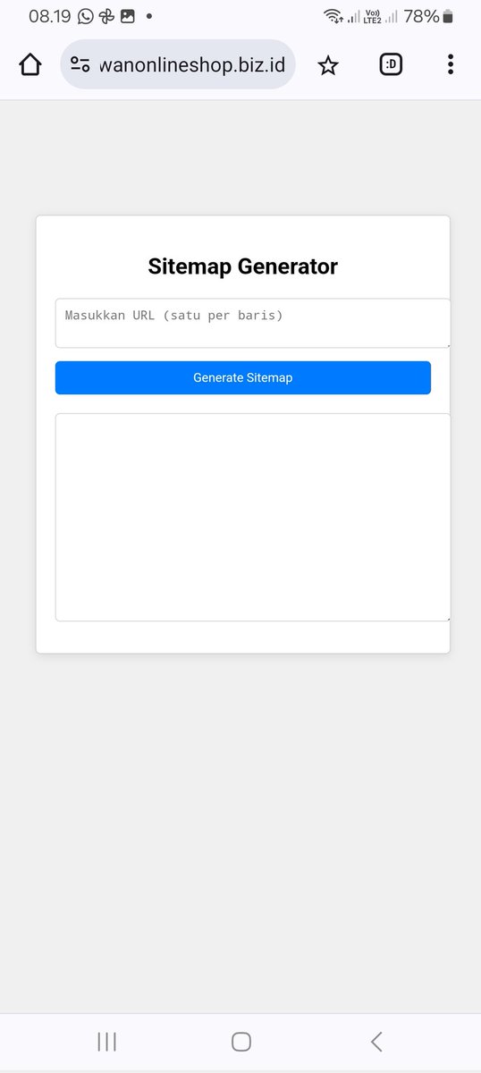 nirwan_anestesi's tweet image. Hasil belajar Ngoding kedua
Sitemap Generator
nirwanonlineshop.biz.id/sitemapgenerat…
Belajar asyik dan bayarnya cuma Rp 10.000
#belajarngoding
