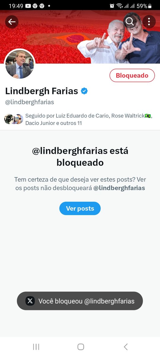Deixa eu bloquear esse lixo esquerdista
