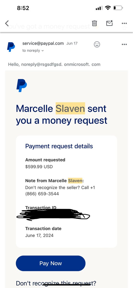 I’ma need <a href="/PayPal/">PayPal</a>  and <a href="/gmail/">Gmail</a>  to get this together. I’ve gotten 3 of these now. It’s clearly a scamming spammer.