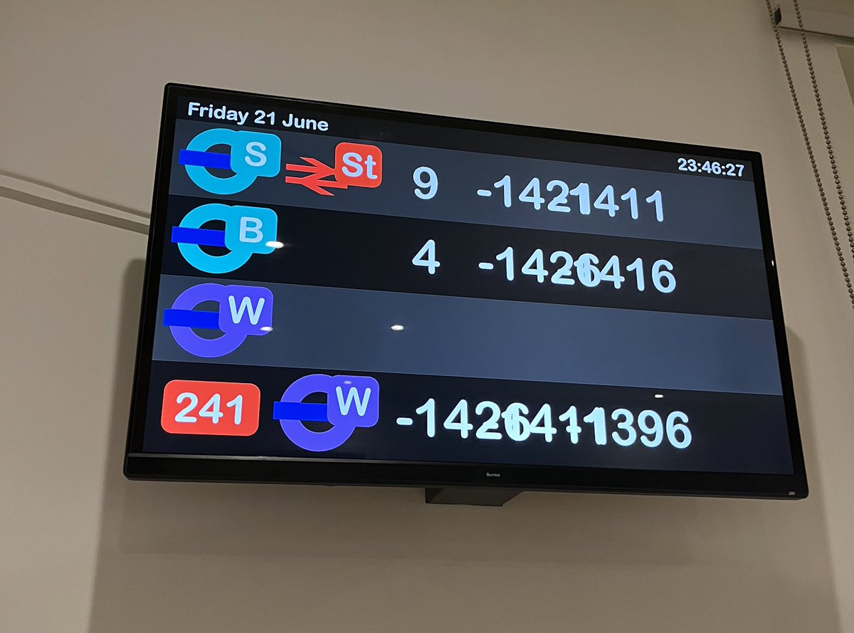 “when’s the next bus?”
“ah yes…in -1421 minutes”