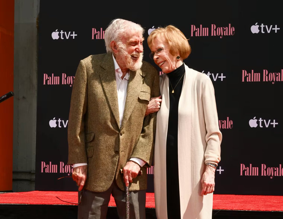 MrPopOfficial's tweet image. Dick Van Dyke, 98, and Carol Burnett, 91, yesterday in Hollywood.