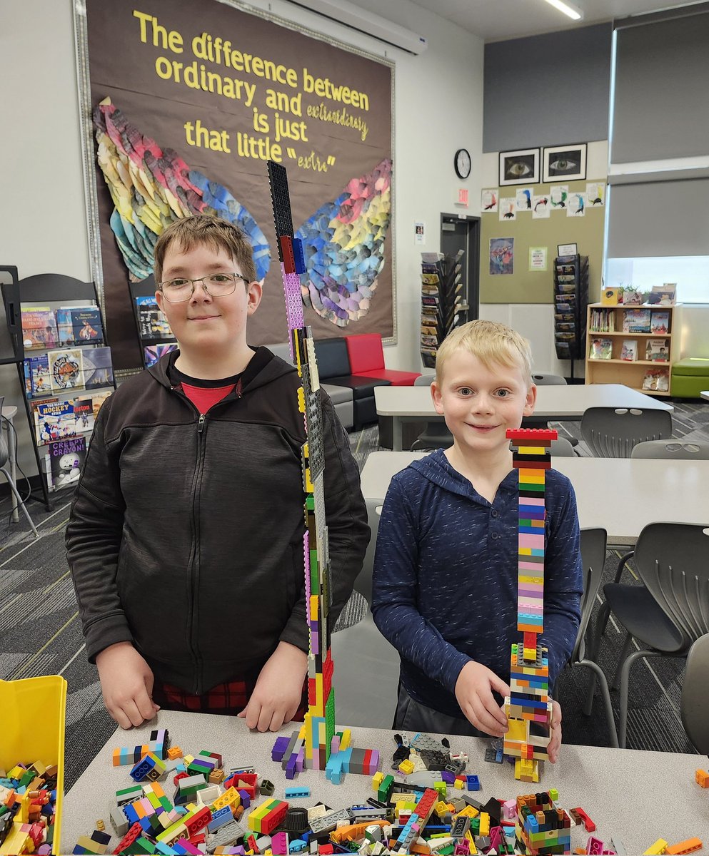 Last LEGO challenge of the year and we're building the tallest &amp; the sturdiest towers we can! #engineersintraining #legochallenge #imaginationgrowsyourbrain #somuchfun #untilnextyear <a href="/IRIC_WC/">IRIC</a>