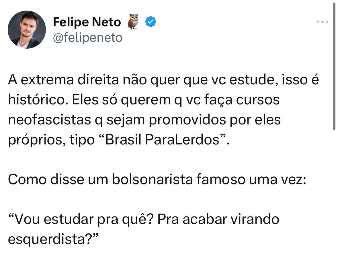 roxmo's tweet image. Daí não é fake news.