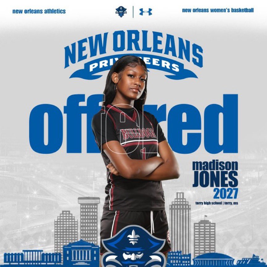 im_madisonjones's tweet photo. After a great team camp at @PrivateersWBB w/ @TerryHighBBGs  &amp; a great conversation with @TrelanneM, I am blessed to receive an official offer from @PrivateersWBB!! #NOLAsTeam
@TSHLadyLions #AGTG https://t.co/uwWuviGi6h