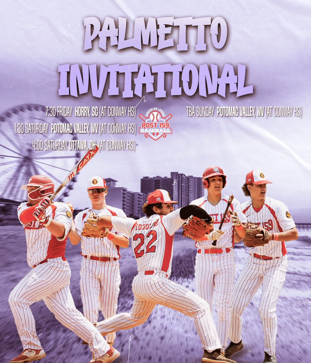 Post159Baseball's tweet image. Game Day! The boys open up the Myrtle Beach trip against Horry, SC this evening at 7:30. #OneFiveNine