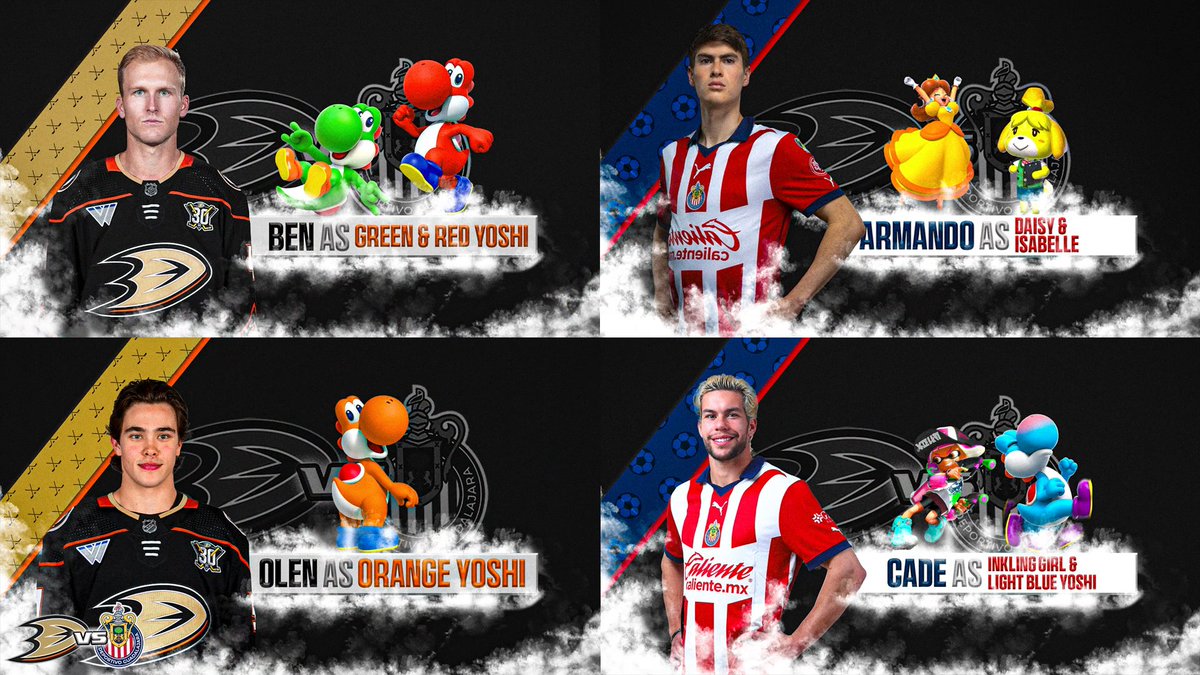Anaheim Ducks Gaming (@nhlducksgaming) on Twitter photo With Copa America and Euro 2024 going on, we decided to have an international friendly of our own! Tune in across <a href="/AnaheimDucks/">Anaheim Ducks</a> socials on Monday at 7pm PT to watch some red shell-throwing action against members of <a href="/Chivas/">CHIVAS</a> <a href="/ChivasEN_/">CHIVAS</a>. Commentary will be provided by <a href="/GamerLatamMX/">Gamer LatAm</a> With Copa America and Euro 2024 going on, we decided to have an international friendly of our own! Tune in across <a href="/AnaheimDucks/">Anaheim Ducks</a> socials on Monday at 7pm PT to watch some red shell-throwing action against members of <a href="/Chivas/">CHIVAS</a> <a href="/ChivasEN_/">CHIVAS</a>. Commentary will be provided by <a href="/GamerLatamMX/">Gamer LatAm</a>