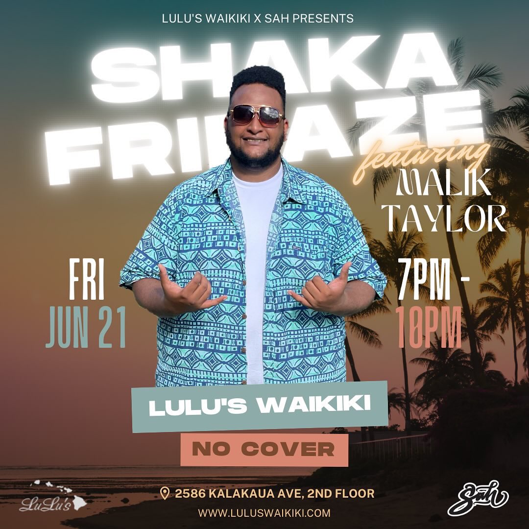 Lulus_Waikiki's tweet image. Happy Aloha Friday. We have a stacked weekend ahead. Join us for live music tonight with #mrtaylormusic from 7 pm - 10 pm. Then tomorrow we have #freddyleone performing from 7pm - 10 pm. We look forward to hosting you all! #Aloha 🌴🌊🎸✨