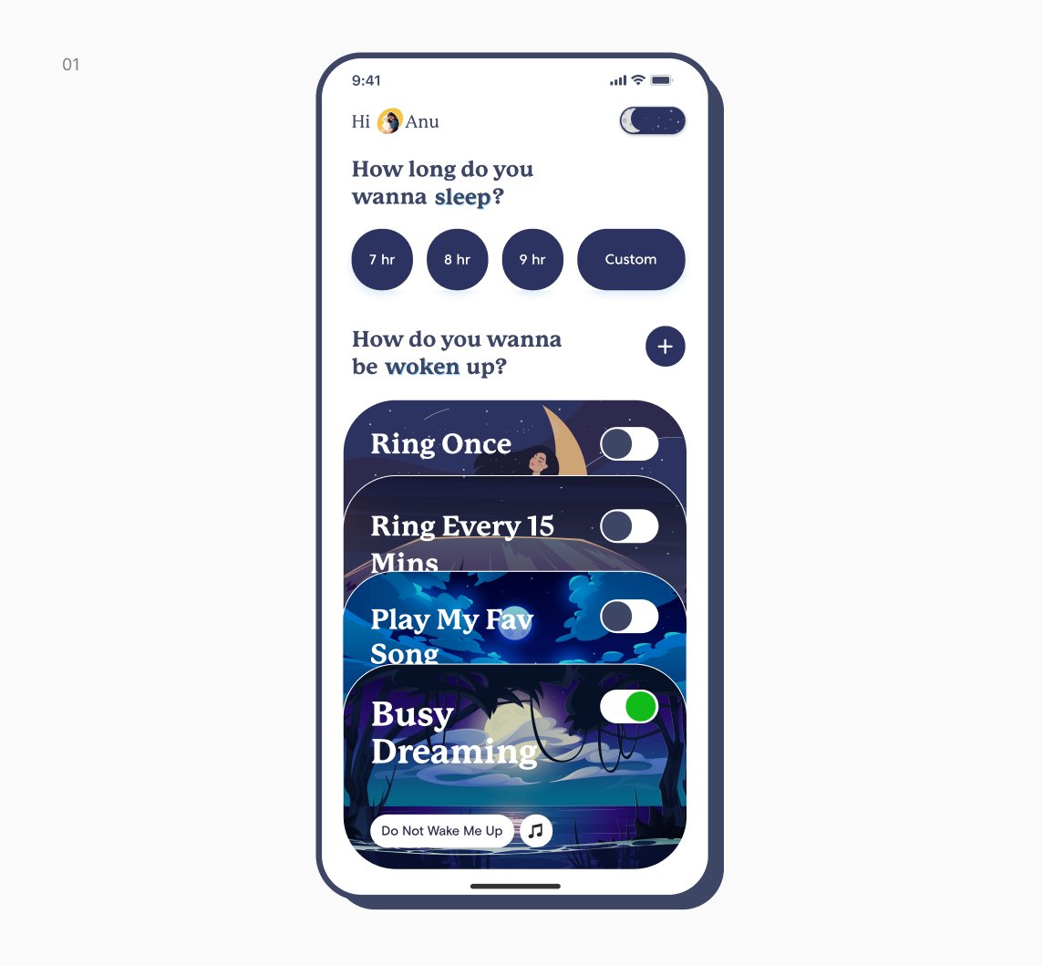 Alarm app: Decide how long you sleep and how you wake up!