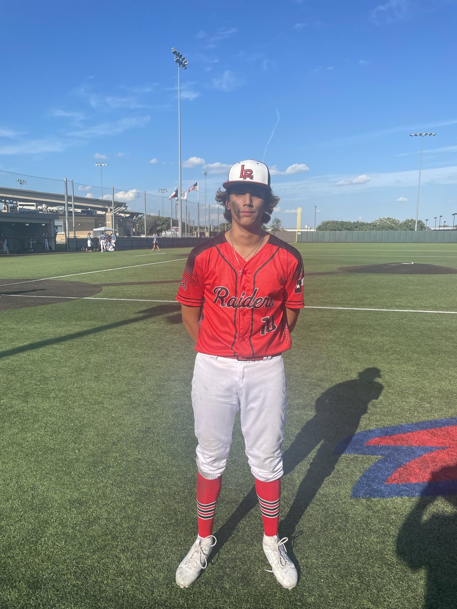 #DFWShowdown F: Lubbock Raiders 15, North Texas Longhorns Meyer 5
PoG: Adam Trevino 3-3, 2 2B, 3B, 4 RBI, 2R
Notable: <a href="/Dawson_Lanham/">Dawson Lanham</a> 2-2, 2B, 3 RBI, 2R
