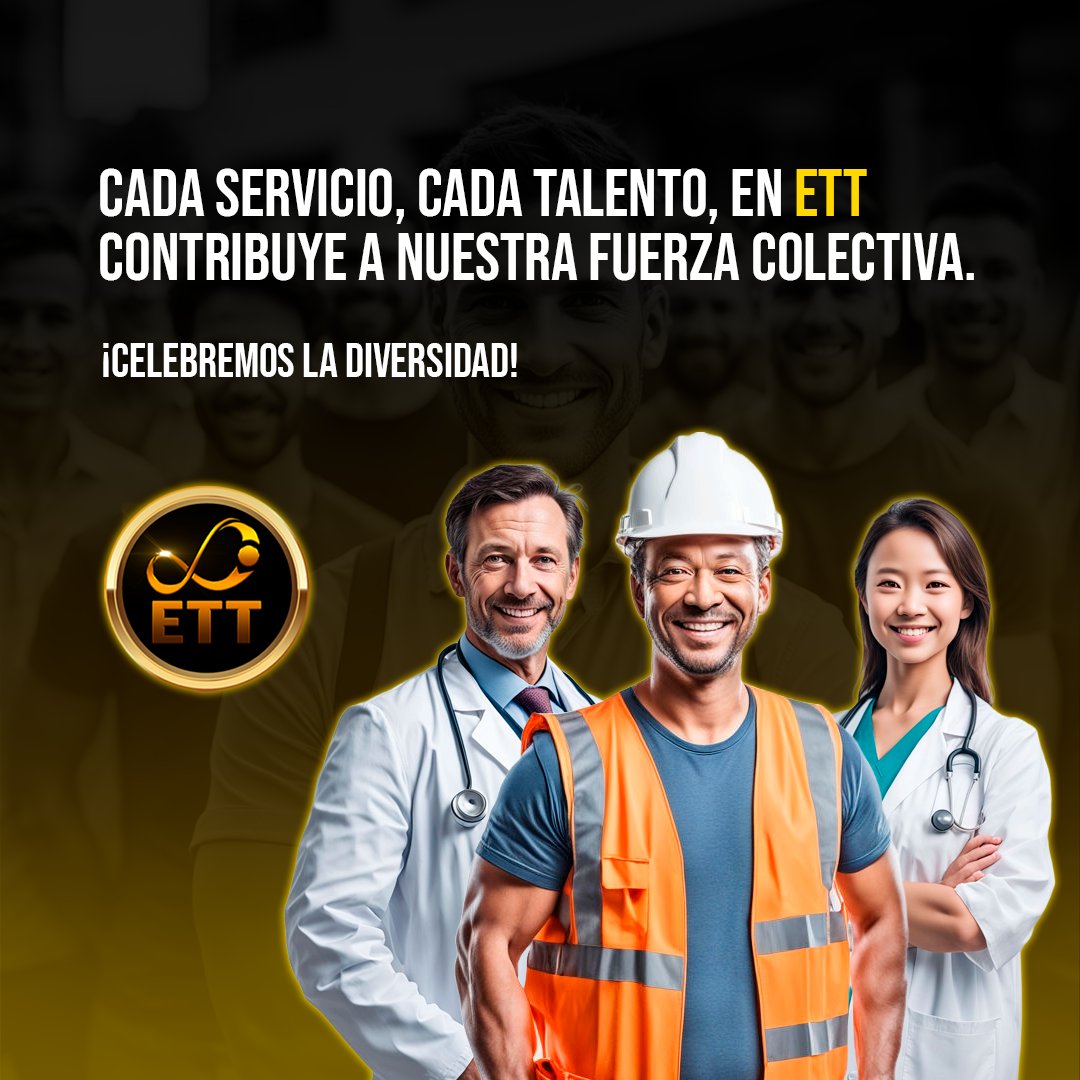 ETTofficial_'s tweet photo. ¡ETT, donde la diversidad es nuestra fuerza! 💪 Descubre cómo valoramos y celebramos la diversidad de servicios y talentos en nuestra comunidad. #DiversidadETT #FuerzaEnLaDiversidad https://t.co/mEzeOA7IHC