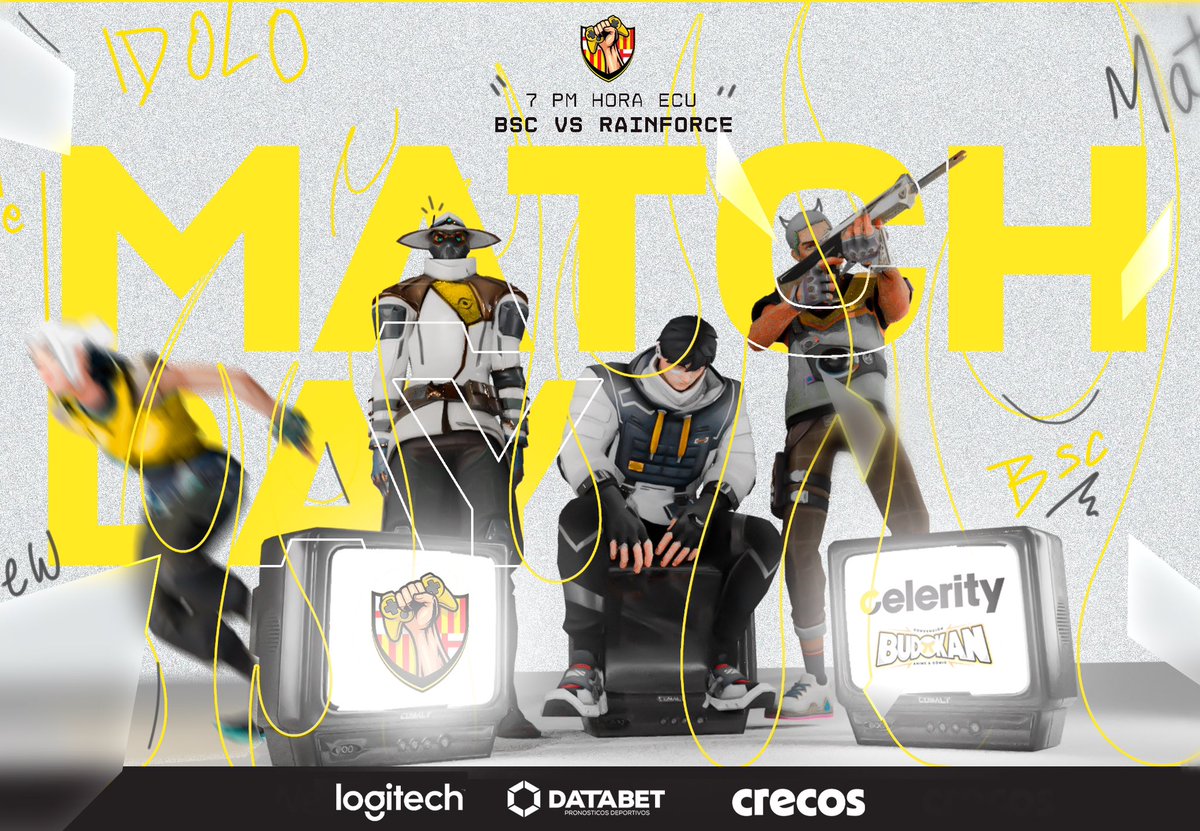 BSC eSports Team (@bscesportsecu) on Twitter photo ¡Juega el Ídolo! 👊🏻🔥
🏆 <a href="/EsportsCelerity/">Celerity eSports</a> - Playoff
🎮 #Valorant 🆚 Rainforce Team
⏰ 19h00
#BarcelonaSomosTodos 🟡⚫️ ¡Juega el Ídolo! 👊🏻🔥
🏆 <a href="/EsportsCelerity/">Celerity eSports</a> - Playoff
🎮 #Valorant 🆚 Rainforce Team
⏰ 19h00
#BarcelonaSomosTodos 🟡⚫️