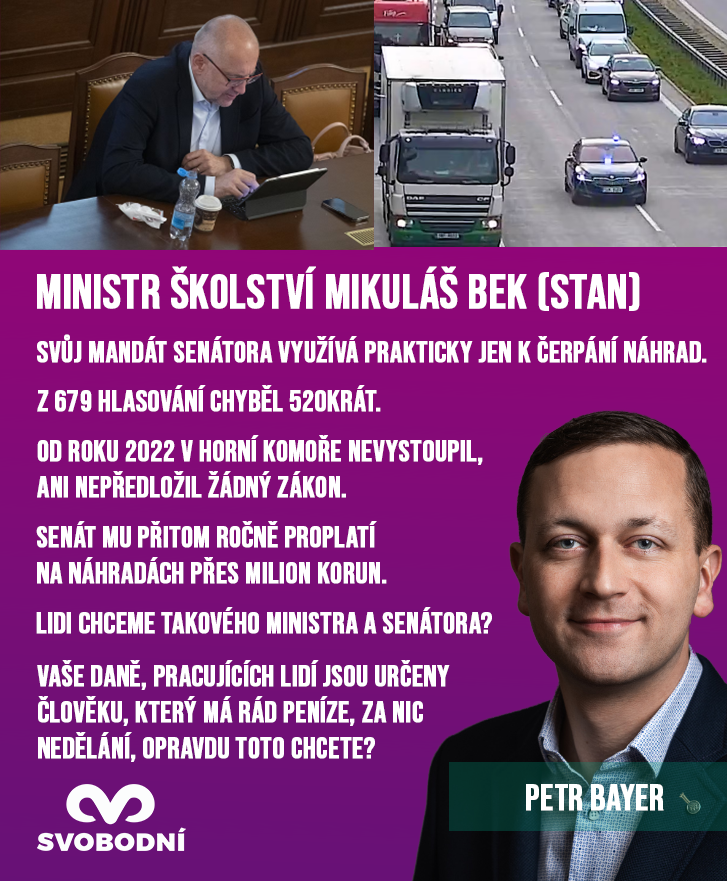 bayer_petr's tweet photo. Opravdu si někdo myslí, že senátor a ministr školství Mikuláš Bek, dělá svou práci svědomitě, pro lepší školství a v senátu hlasuje pro dobro naší společnosti a zájmů ČR?
No upřímně řečeno se mi zdá, že naše školství upadá, vezmu to na sebe na svoji osobu a jak to cítím. 📷 https://t.co/LF8kdcSEPO