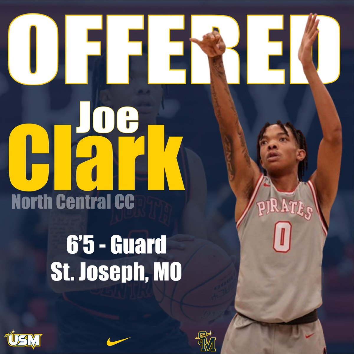 _HoodieJojo_'s tweet image. Blessed to receive an offer from @USM_basketball 
@CoachBrownUSM 
@Carmichael_USM