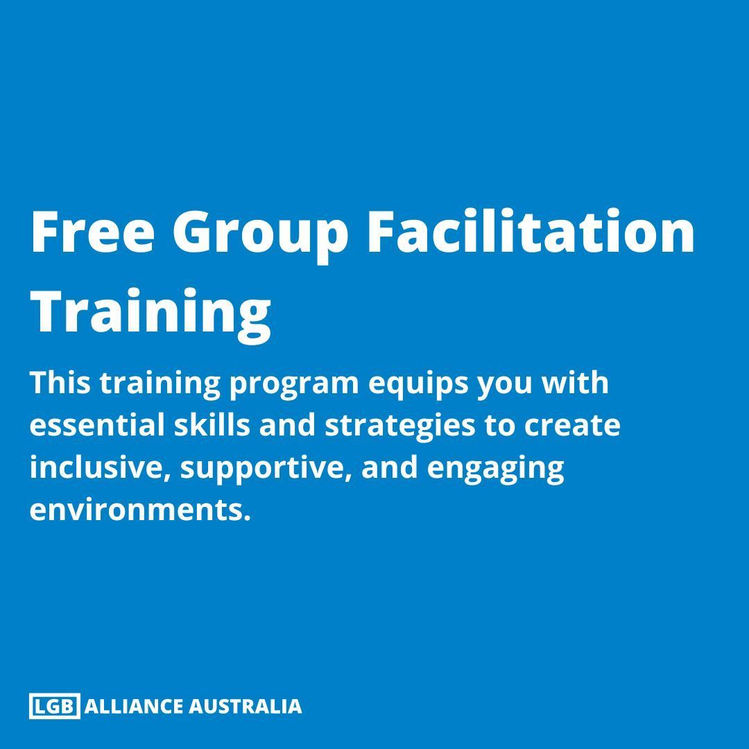 lgballiance_aus's tweet image. LGB Alliance Australia is thrilled to offer a comprehensive 3-hour Group Facilitation Training for community members passionate about leading small community and social groups. 
#CommunityTraining #GroupFacilitation #InclusiveLeadership
buff.ly/45ENQD5