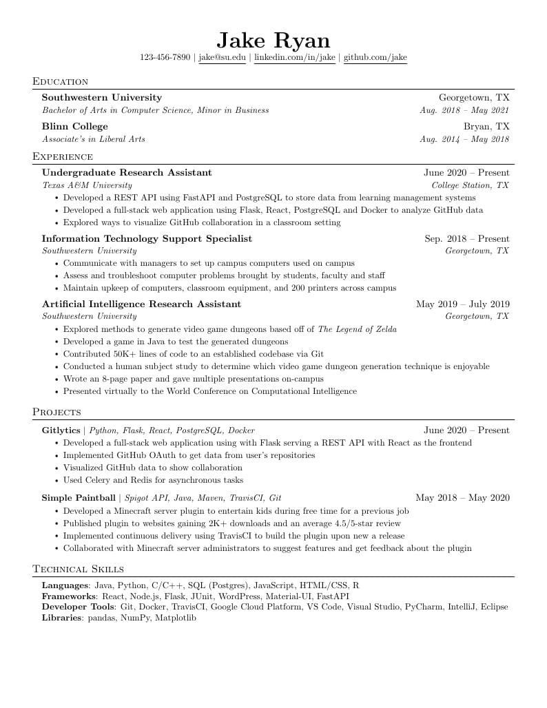 Best resume template!