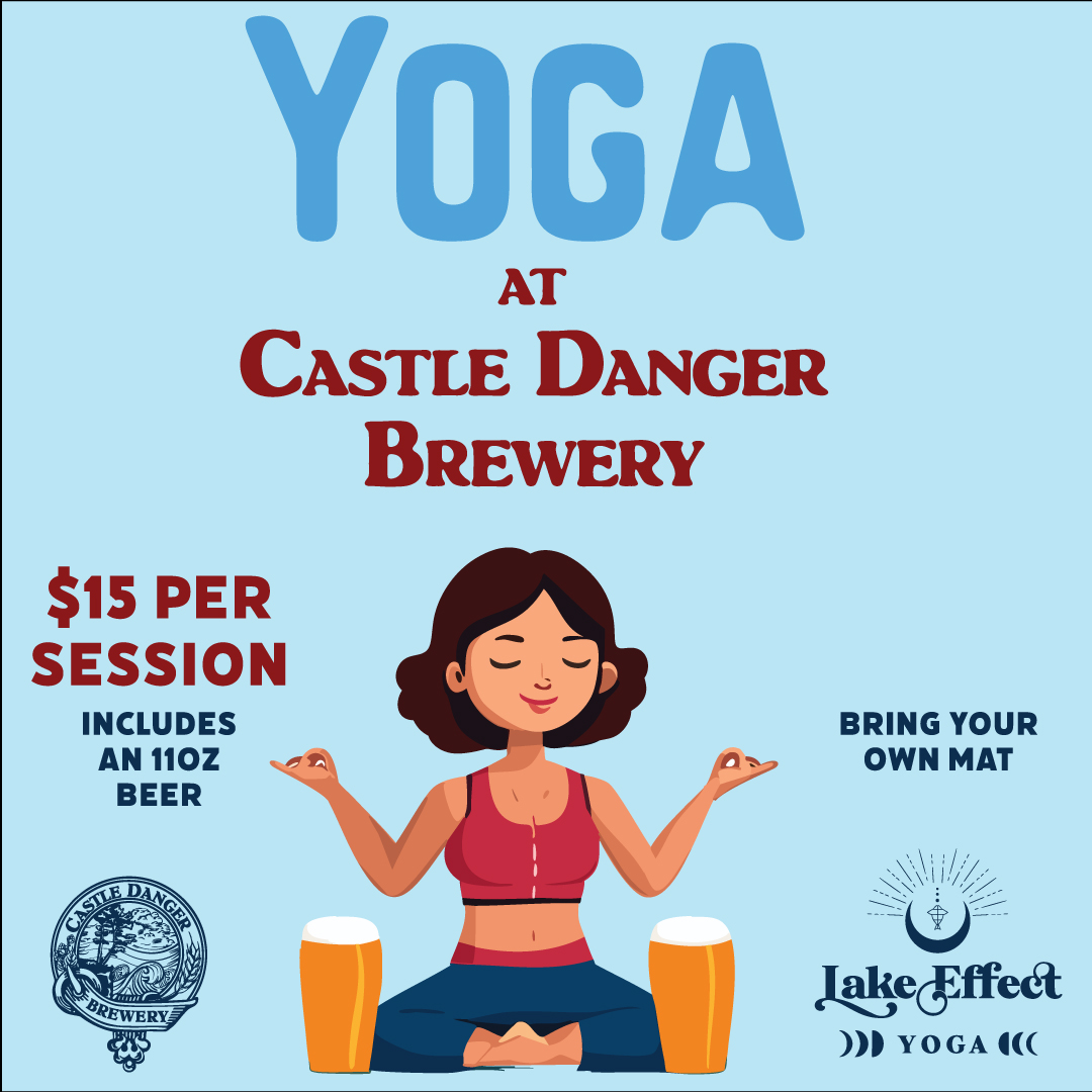 Need a good stretch after running the half or full marathon? We've got you covered! Head to our taproom at 11am for a yoga session with Lake Effect Yoga. 🧘 (Followed by beers, of course.) 🧘🍻

#castledangerbrewery #yoga #lakeeffectyoga