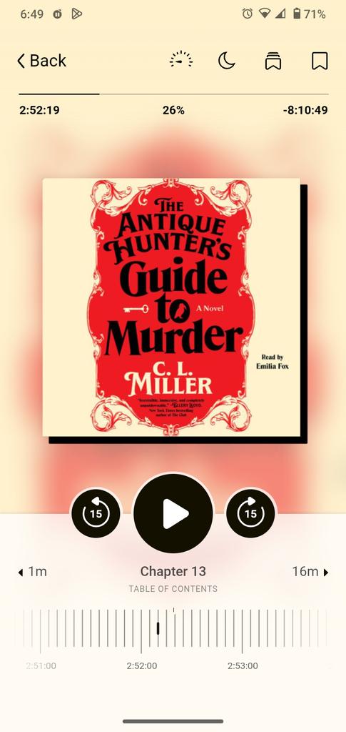 this absolutely wonderful audiobook is the key to me resetting my entirely out of whack sleep schedule, starting this evening 🎧♥️
p.s. Emilia Fox is now one of my favorite voice actors
#audiobook #faisdodo #onceuponatime