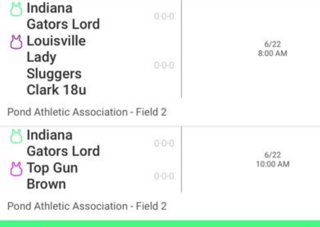burnshannah2025's tweet photo. Great 1st Day at the Top Gun Gateway Showcase! We play tomorrow at 8 &amp; 10 am at Pond Athletic Association! Here’s the schedule. https://t.co/Is6Y1AP8tr