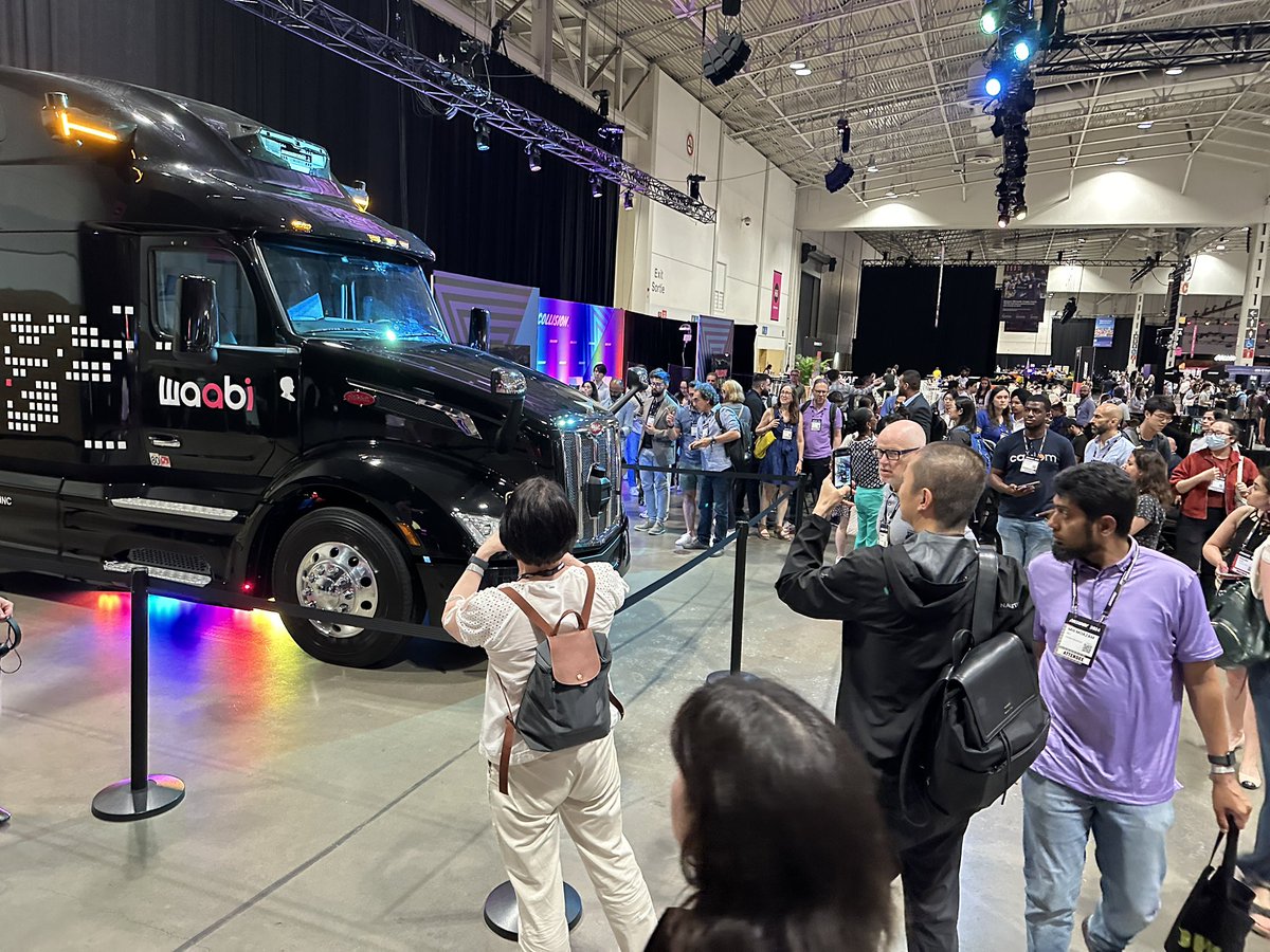 Amazing week in Canada, bringing one of Waabi’s self-driving trucks up to Toronto to announce our series B financing at the Collision conference!