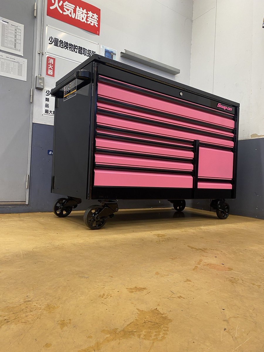 スナップオン 工具箱KJTP682 恐らく日本に1台しかないピンク 下取り