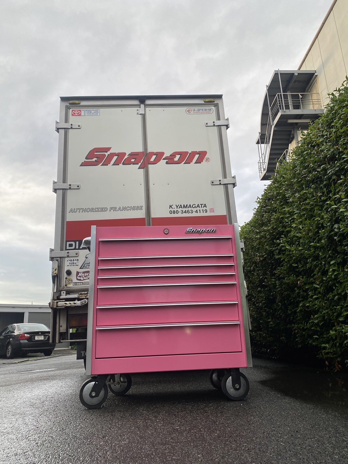 Snap-on ピンク バスケット 約48x33x26cm 新品未使用品 スナップオン 買い物かご バスケット ピンク snap