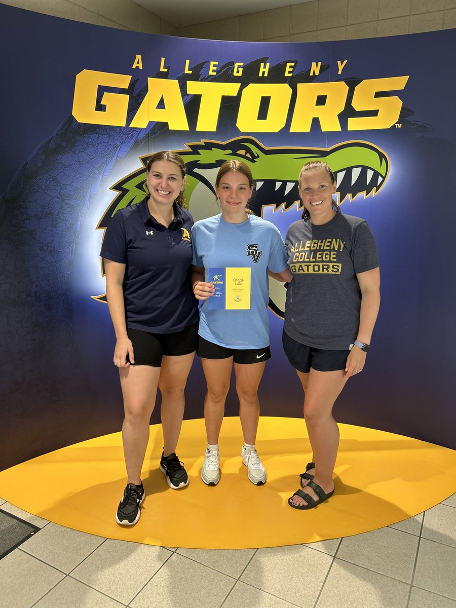 Gracie Cato (@graciecato) on Twitter photo After a great visit with <a href="/Coach_Kelly11/">Kelly Muffley</a> I’m thankful to receive an offer from <a href="/AlleghenyWBB/">Allegheny WBB</a>! 🐊 After a great visit with <a href="/Coach_Kelly11/">Kelly Muffley</a> I’m thankful to receive an offer from <a href="/AlleghenyWBB/">Allegheny WBB</a>! 🐊