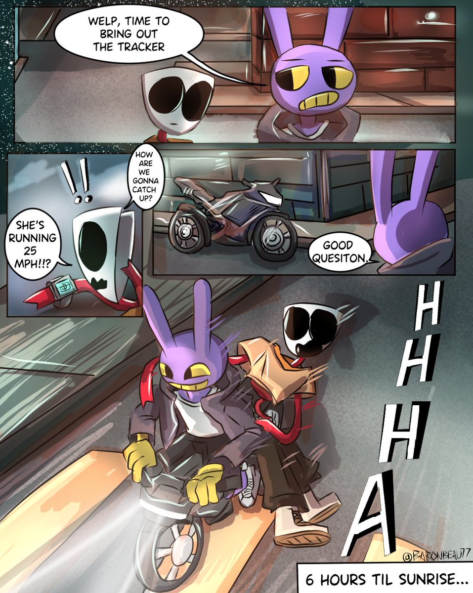 baronbeau77's tweet image. Here's the first four pages to jumpstart this longgg comic! WE GOT SIX HOURS TIL SUNRISE 🥳🥳
#TheAmazingDigitalCircus #DigitalCircus #TADC #sixhourstilsunrise
x.com/baronbeau77/st…