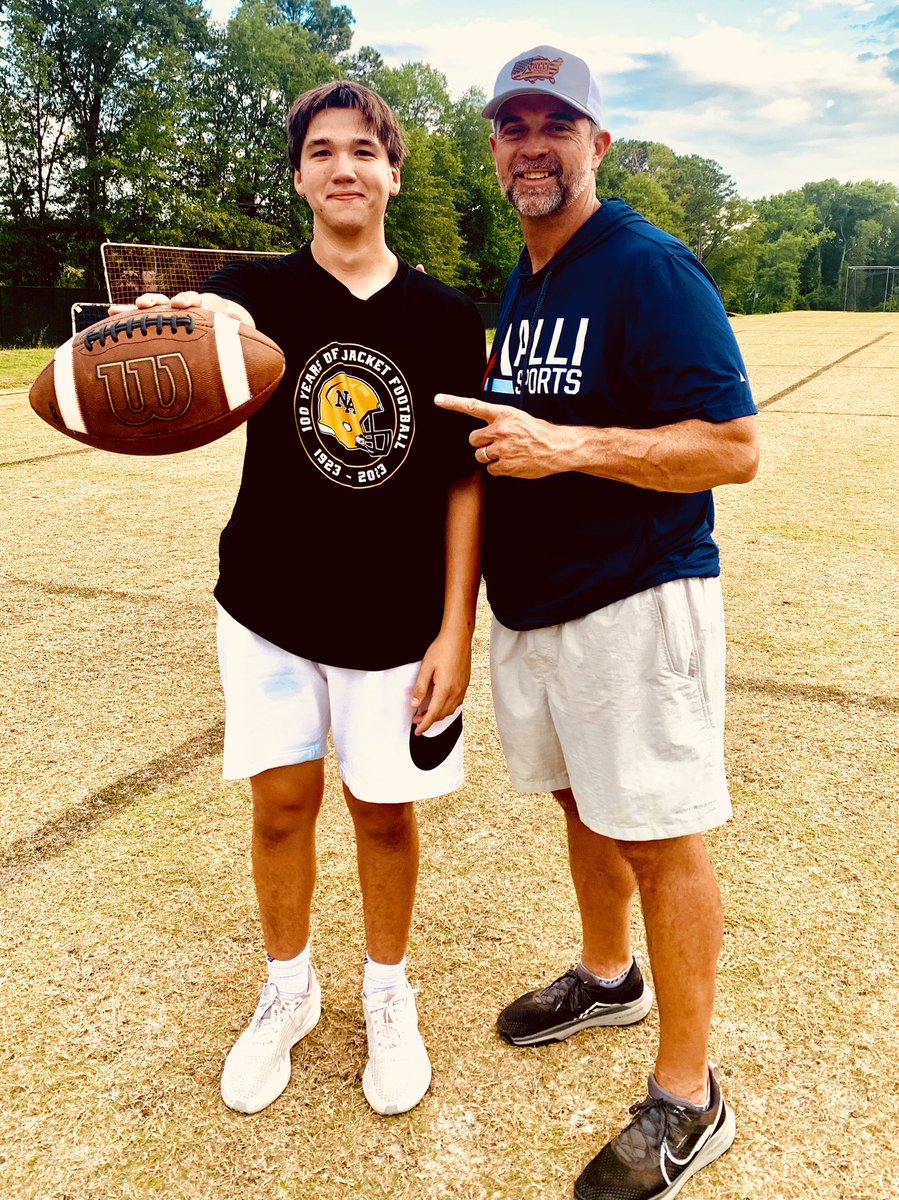 Great work today with <a href="/luke_waldhauer/">Luke Waldhauer</a>. Talk about dedication. Luke  had a camp at Davidson today and did great. Came and got a lesson from me and went straight to Spartanburg for a specialist camp at Wofford tomorrow. This kid is really good! Good luck tomorrow! #LongSnapperU