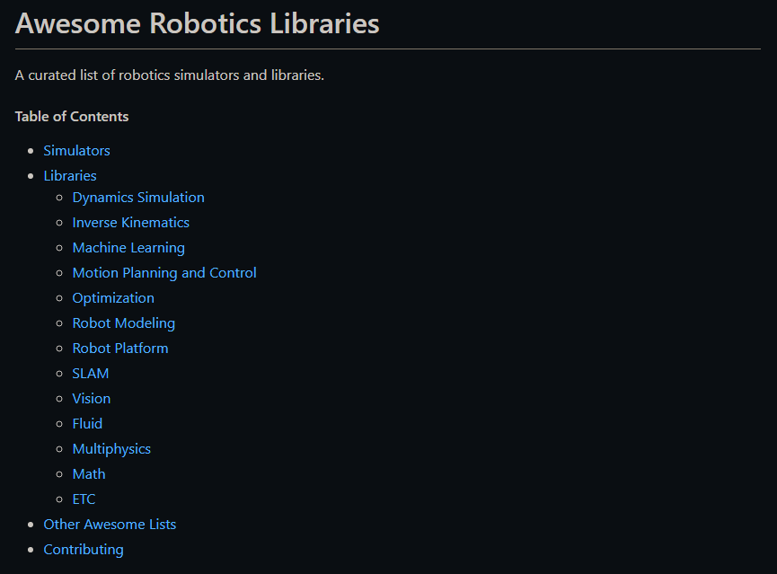 DanKornas's tweet image. 👉 Robotics

A curated list of robotics libraries and simulators for Reinforcement Learning

🔗 github.com/jslee02/awesom…