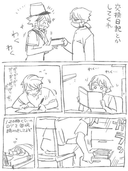 納配の学パロ謎時空漫画 