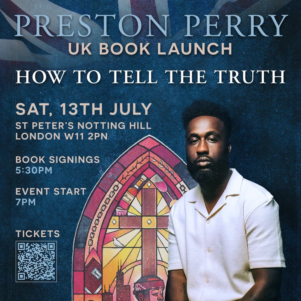 A Step FWD (@astepfwd) on Twitter photo Don’t miss <a href="/Preston_n_Perry/">Preston Perry</a>'s UK book launch of "HOW TO TELL THE TRUTH" on July 13 at St Peter's Church, Notting Hill. 📖🌟 Join the conversation on truth and confidence, plus a book signing and Q&A! <a href="/HodderBooks/">Hodder & Stoughton (no longer active)</a> @sjinews
Grab your tickets today >> …estonperrybooklaunch.eventbrite.co.uk Don’t miss <a href="/Preston_n_Perry/">Preston Perry</a>'s UK book launch of "HOW TO TELL THE TRUTH" on July 13 at St Peter's Church, Notting Hill. 📖🌟 Join the conversation on truth and confidence, plus a book signing and Q&A! <a href="/HodderBooks/">Hodder & Stoughton (no longer active)</a> @sjinews
Grab your tickets today >> …estonperrybooklaunch.eventbrite.co.uk