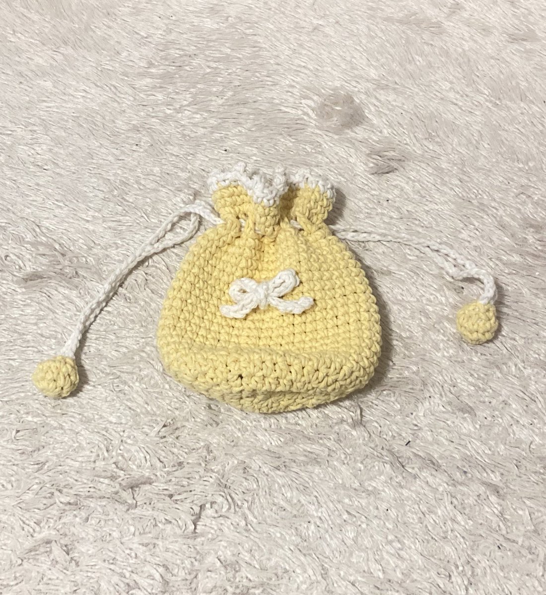 巾着作りました！🍋🎀

 #ハンドメイド