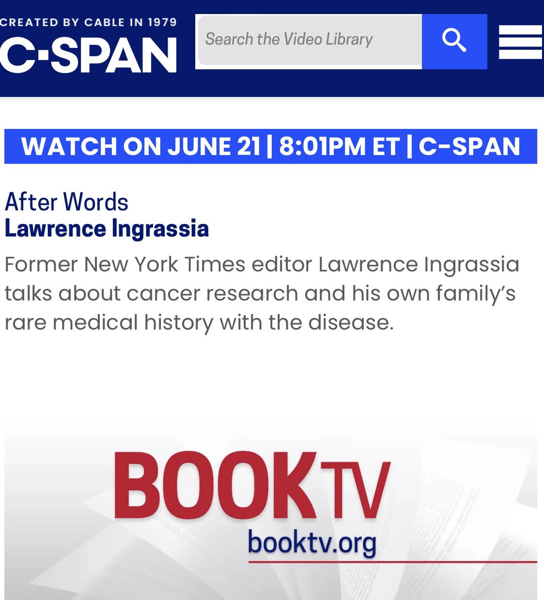 Whew! It's been quite a month since "A Fatal Inheritance" was published. One of many highlights: A conversation on C-SPAN "After Words" airing at 8 pm Friday &amp; 10 am Sunday June 23 with Pulitzer Prize winner Amy Dockser Marcus of the WSJ. (And online at booktv.org.)