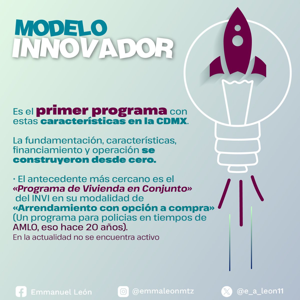 e_a_leon11's tweet image. Desarrollamos una serie de láminas que contienen información sobre el proceso de construcción del #ProgramaPiloto de #ViviendaenRentaSocial para #Jóvenes 

Les recomiendo darse 3️⃣ minutos para leerlas 

Y también ir a mi IG ⬇️💻🖥
#Utopía #ciudad #CDMX
instagram.com/p/C8e-hgqRCuU/…