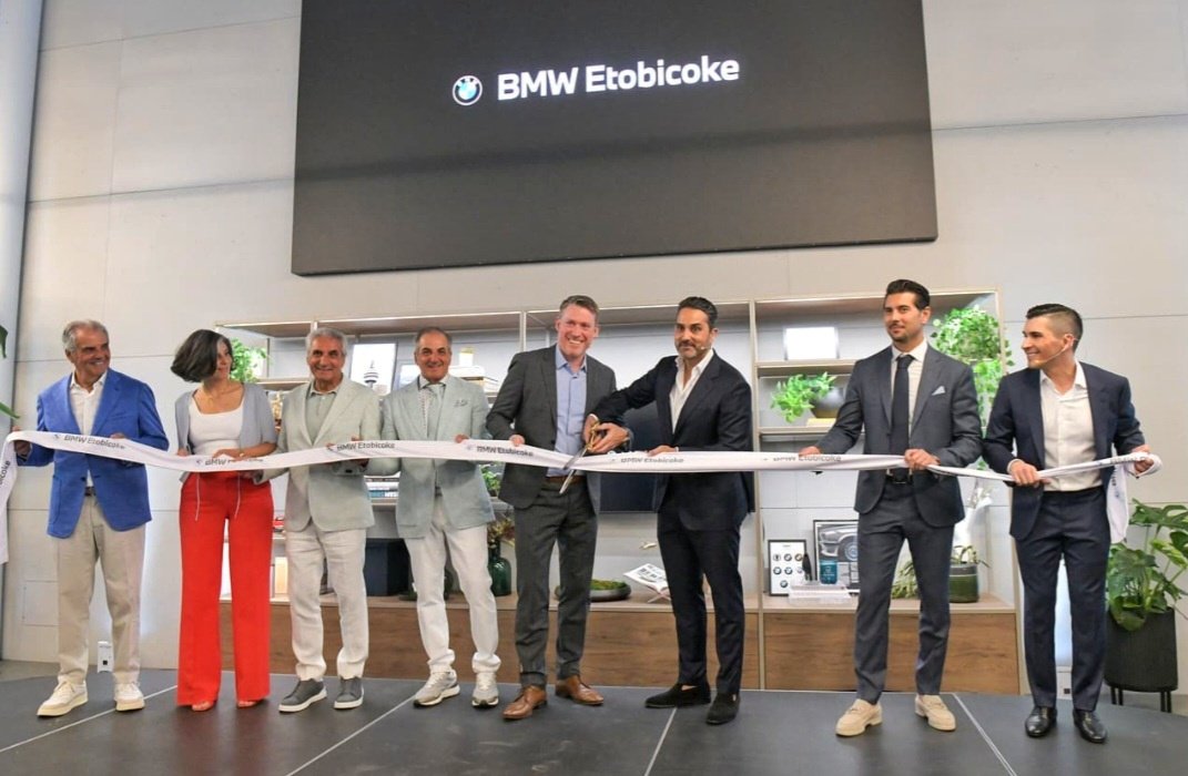 Anna4one6's tweet photo. Grand opening of @bmwetobicoke Congrats on creating new benchmarks in the car retail experience @fpolicaro! https://t.co/an7xw8pCpV