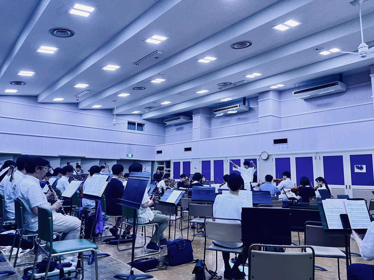 MEIOKE100th's tweet photo. 本日も練習！午前午後です！

▼チケット販売中！
https://t.co/njOsahXKMW

#明オケ100周年記念オケ https://t.co/sIfTTyCHEf