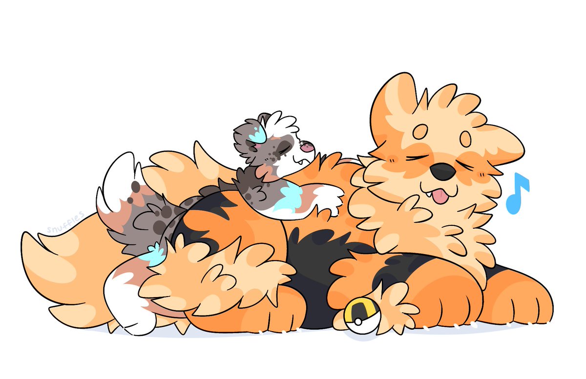 BudBoiBailey's tweet photo. Arcanine most definitely is the comfiest pillow!!

 🎨 @snuffles https://t.co/ZfHAmfaEbQ
