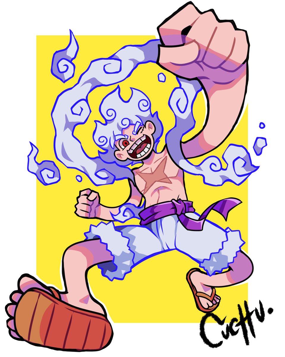 hey, I bring you a drawing of luffy in gear 5!!!, I am a big fan of one piece, I keep up with the manga and I really wanted to make this drawing,
#onepiece #luffy #gear5 #onepieceanime #fanart #onepiecefanart #onepiecefan #illustration #art #artdinamic