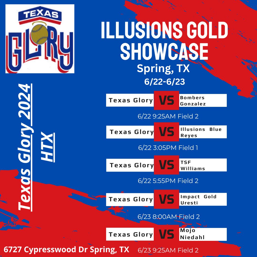 Come out and watch us play this weekend!