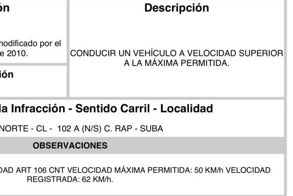 Las #fotomultas y los límites de velocidad en #Bogotá son un chiste. Solo para sacarle más dinero a los ciudadanos. Multa en autopista (sí autopista) por ir a 62kms/h y el límite es 50kms/h. Ya es hora de ser sensatos y revisar esto <a href="/CarlosFGalan/">Carlos F. Galán</a> <a href="/ClaudiaDiazAco1/">Claudia Díaz Acosta</a> <a href="/SectorMovilidad/">Movilidad Bogotá</a>