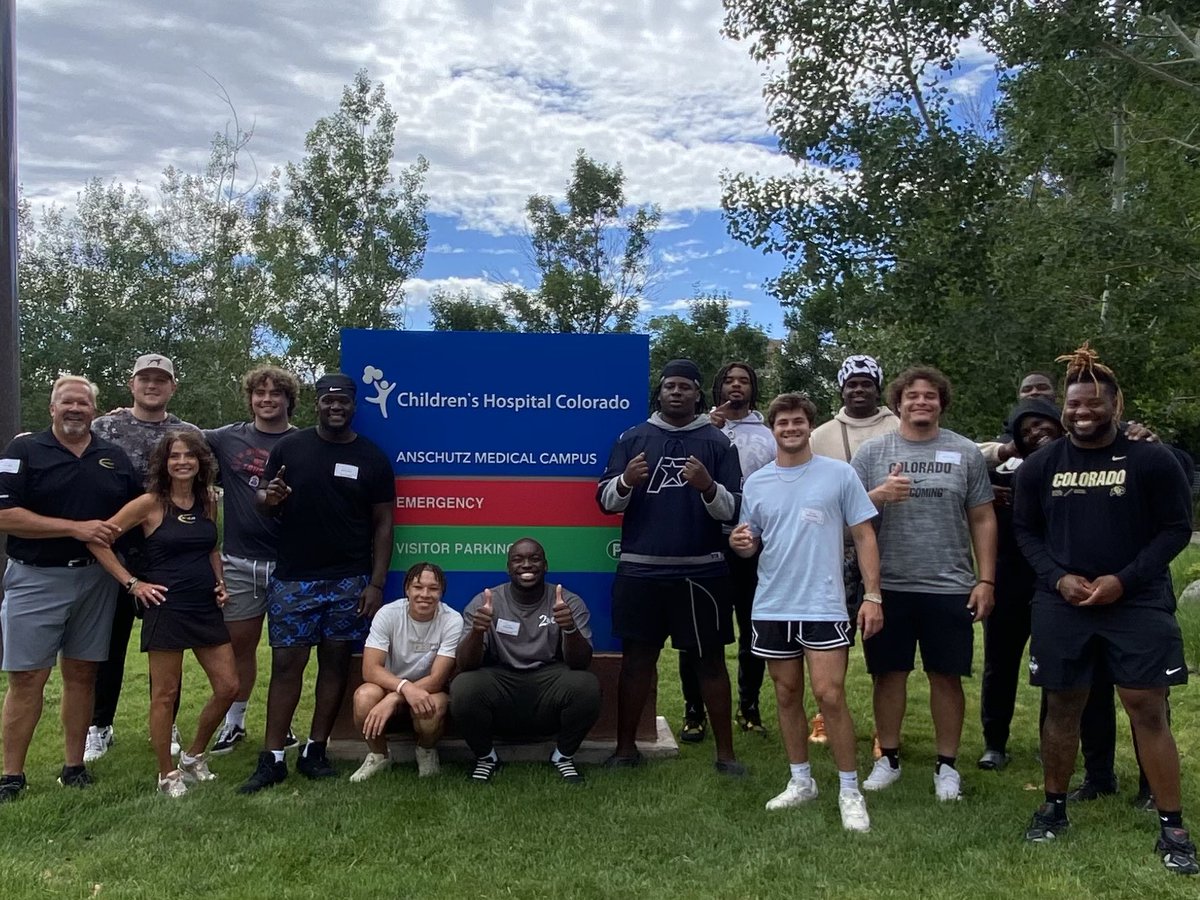 Had a great experience today at the Children’s Hospital in Aurora today. Truly a blessing to be able to give back and share moments with some of these awesome kids and families.

To support us or learn how you can work with CU athletes, visit 5430alliance.com