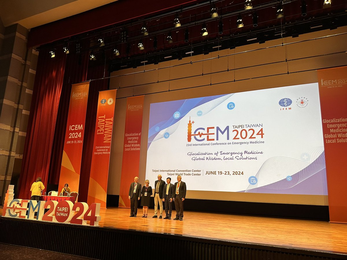 Ching-Hsing Lee (@chinghsing_lee) on Twitter photo #ICEM2024 Plenary 4
30th Anniversary of TSEM: Important historical development and vision of emergency medicine
@ICEM2024 <a href="/IFEM2/">International Federation for Emergency Medicine</a> <a href="/19941119tsem/">Taiwan Society of Emergency Medicine</a>
<a href="/cch5258/">Chien-Chin Hsu</a> <a href="/IFEMPresident/">Dr Saleh Fares Al-Ali</a> <a href="/IFEMVPresident/">IFEM Vice President</a> @IFEMIPPresident #ICEM2024 Plenary 4
30th Anniversary of TSEM: Important historical development and vision of emergency medicine
@ICEM2024 <a href="/IFEM2/">International Federation for Emergency Medicine</a> <a href="/19941119tsem/">Taiwan Society of Emergency Medicine</a>
<a href="/cch5258/">Chien-Chin Hsu</a> <a href="/IFEMPresident/">Dr Saleh Fares Al-Ali</a> <a href="/IFEMVPresident/">IFEM Vice President</a> @IFEMIPPresident