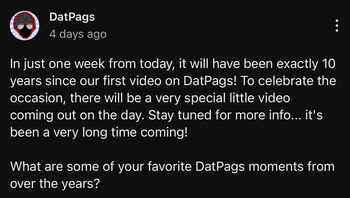 DatPagsFan's tweet image. From Pags.