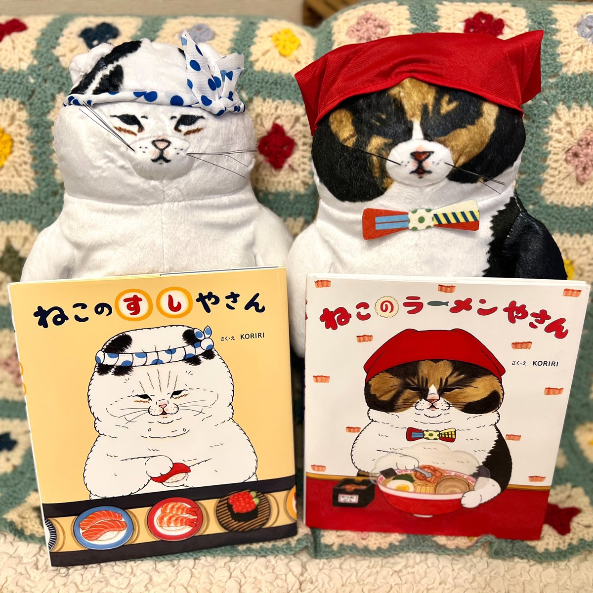 可愛い店主たちがやってきた😻 へいらっしゃい🍣🍜 サンプラザ