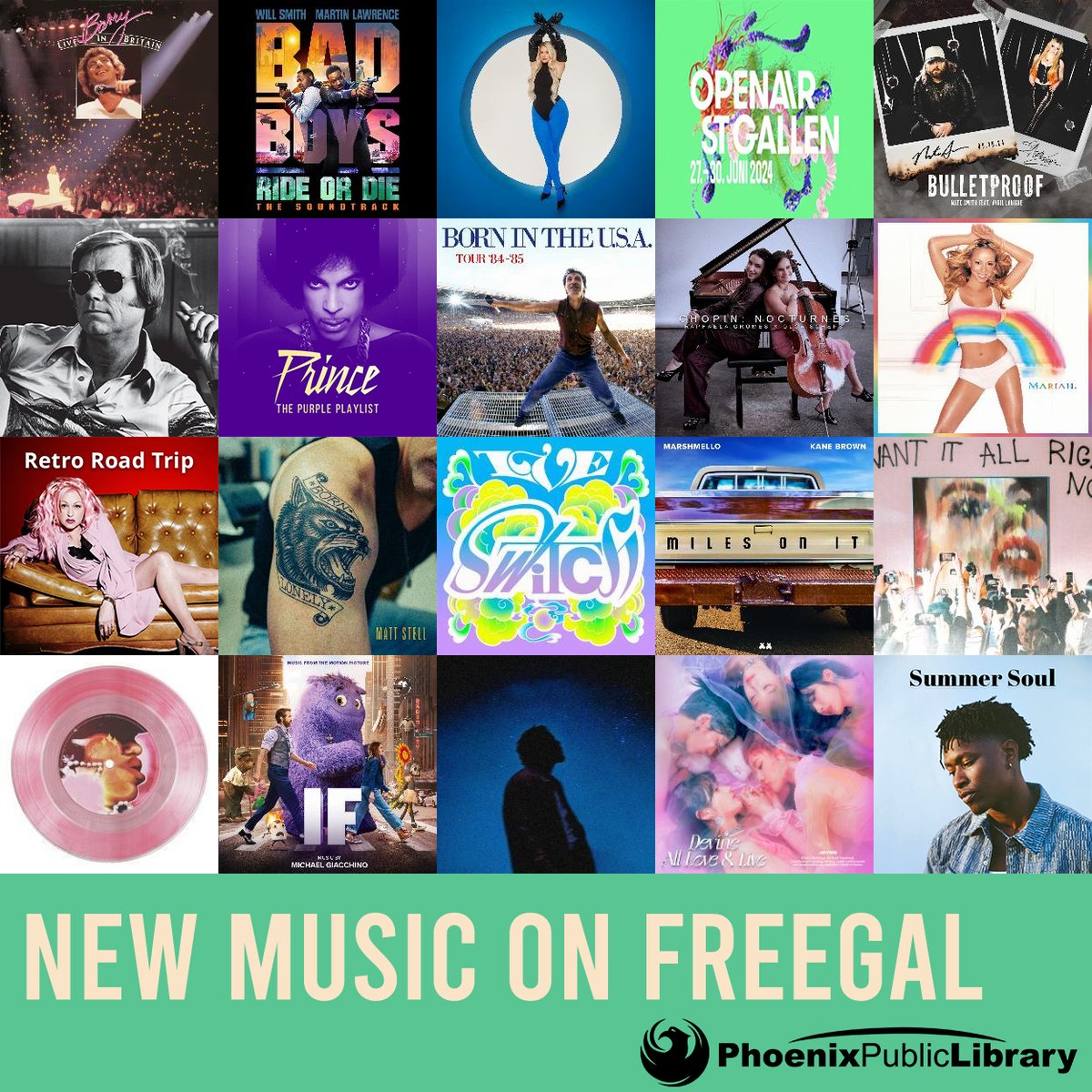 PhxLibrary's tweet image. Tune into new music on Freegal - free with your Phoenix Public Library card! 🎵 bit.ly/3Pp388C #Music #Freegal #PhoenixPublicLibrary