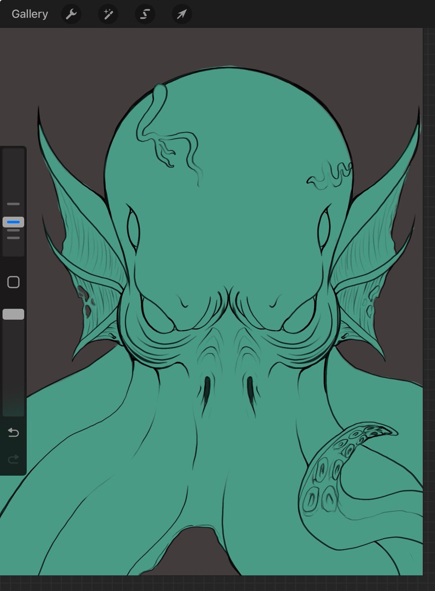 burrowsarts's tweet image. I’m in the middle of doing a new notebook design, and I can see how this could easily be a mindflayer 👀
