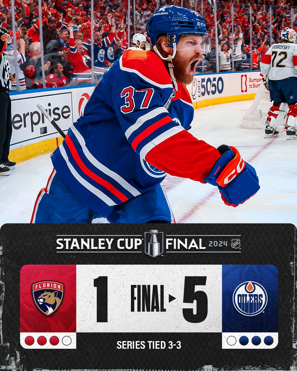 THE EDMONTON OILERS HAVE FORCED A #GAME7!!!! 🤩 #StanleyCup