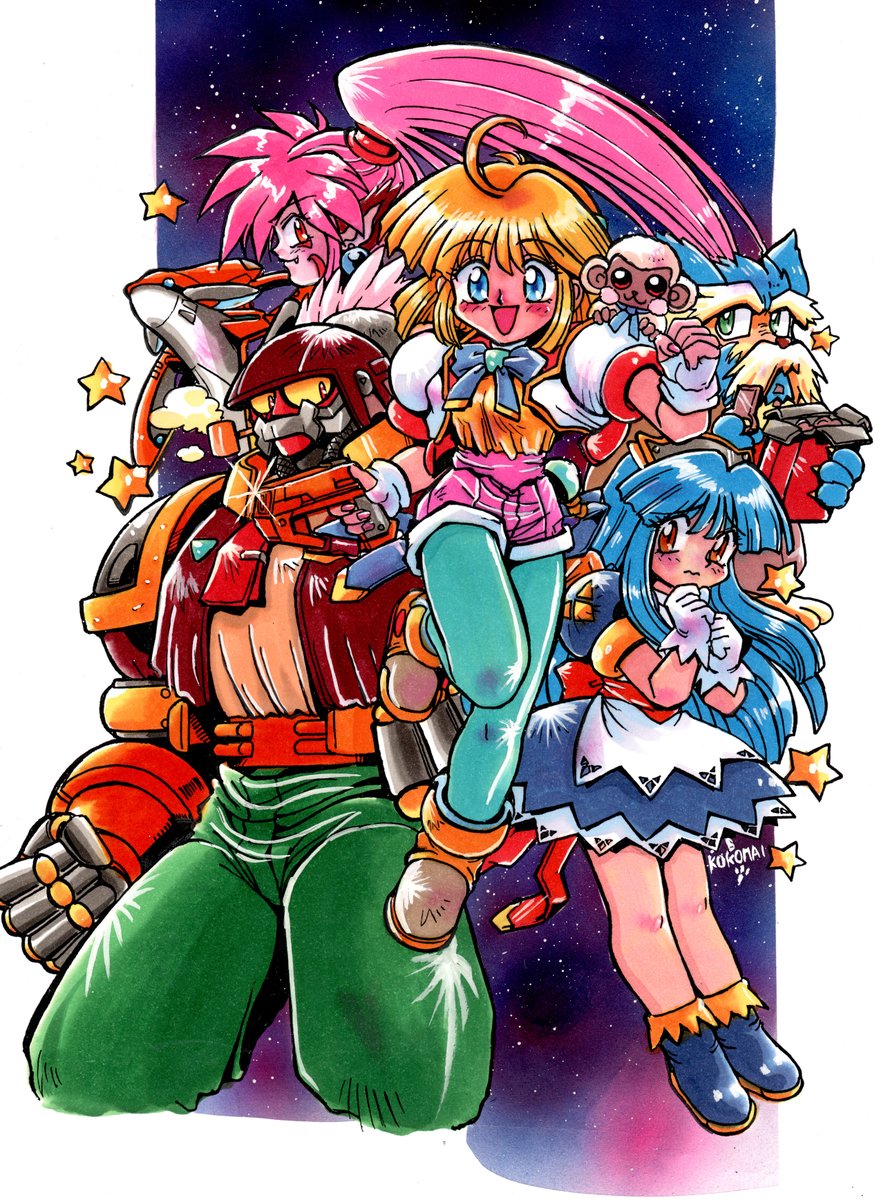 クラクラ1のサントラジャケ絵原画＆ クラクラ2(クライムクラッカーズ