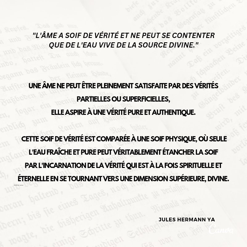 Juleshermann1's tweet photo. Dans un monde de vérités superficielles, notre âme cherche une authenticité profonde. Réfléchissons à nourrir notre âme avec des vérités spirituelles pour un épanouissement véritable.🌟

#citation
#pensé
#SpiritualCommunity https://t.co/dyKUxS9qML