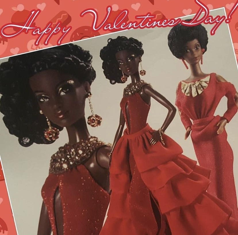 Swipe to see the magic! ✨👗 First pic: my recreation of an iconic original Black Barbie dress. Second pic: the timeless original. Honored to bring this piece of history to life for the new Black Barbie documentary! 🎥🖤 #BlackBarbieDoc #FashionRecreation